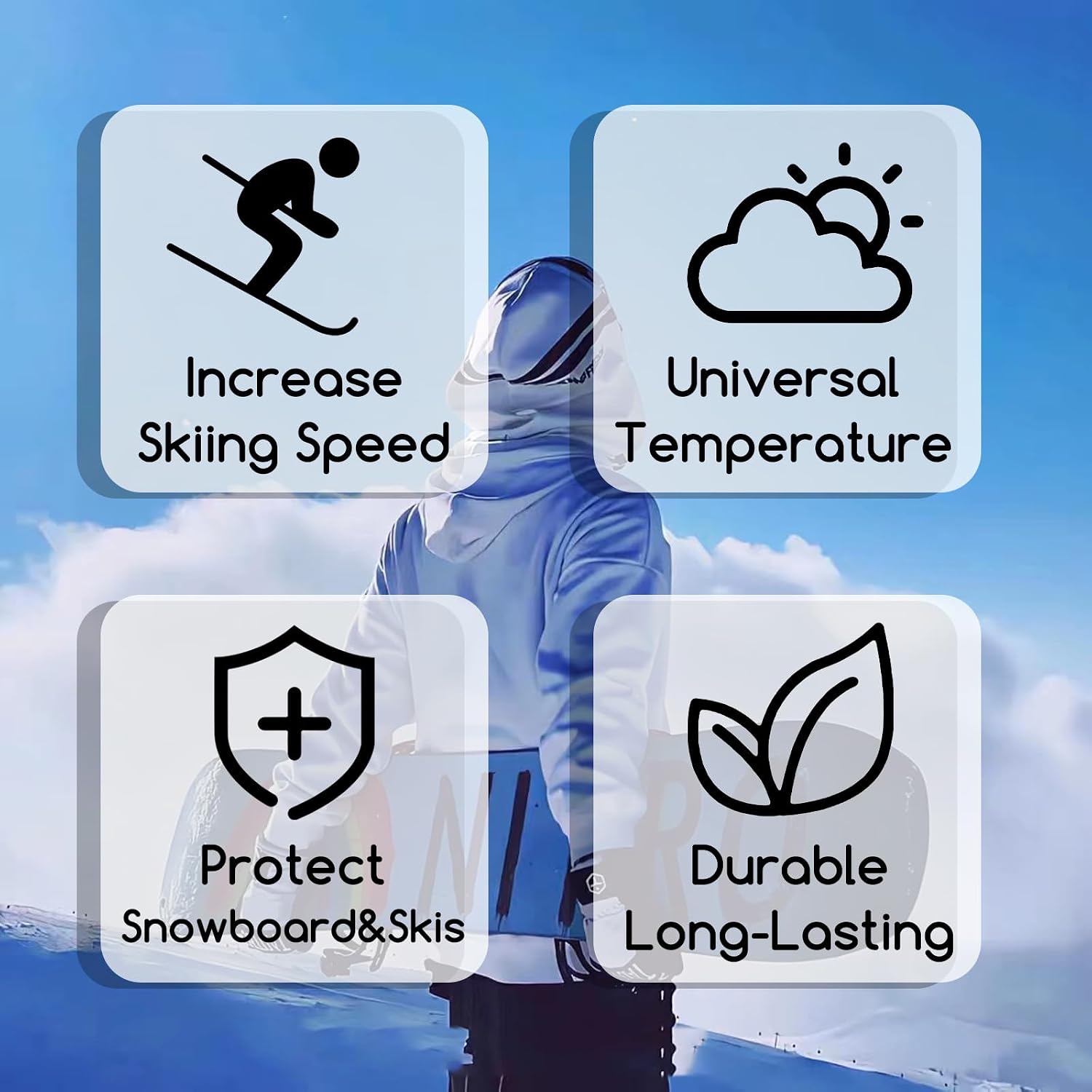 NGT new guide steps Wax SKI and Snowboard Full Temperature SKIS Preservation Accessories 250g Protect The SKI and Snowboard