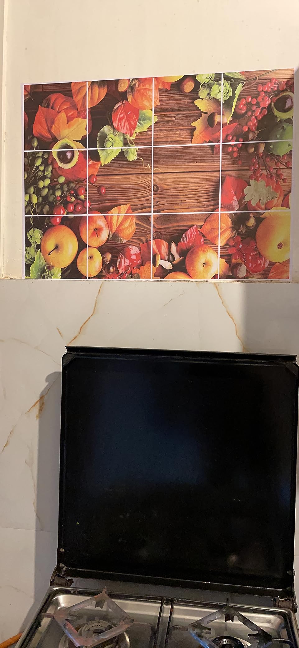 Kaushiki Collection Kitchen Wall Sticker Abstract Themed Oil Proof ...