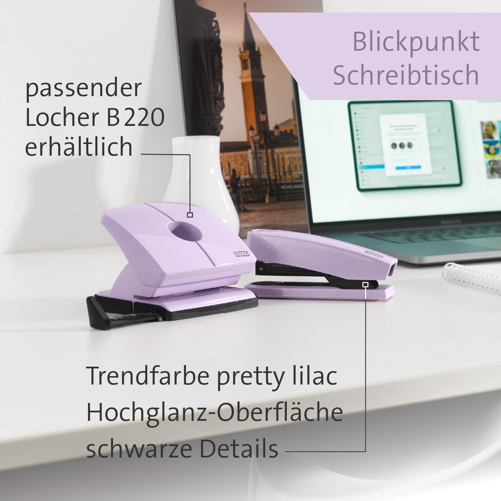 NOVUS B2 Color ID 2.0 Stapler (25 Sheets Stapling Capacity, Top Loading Mechanism, Metal Device with Plastic Sheath - Image 3