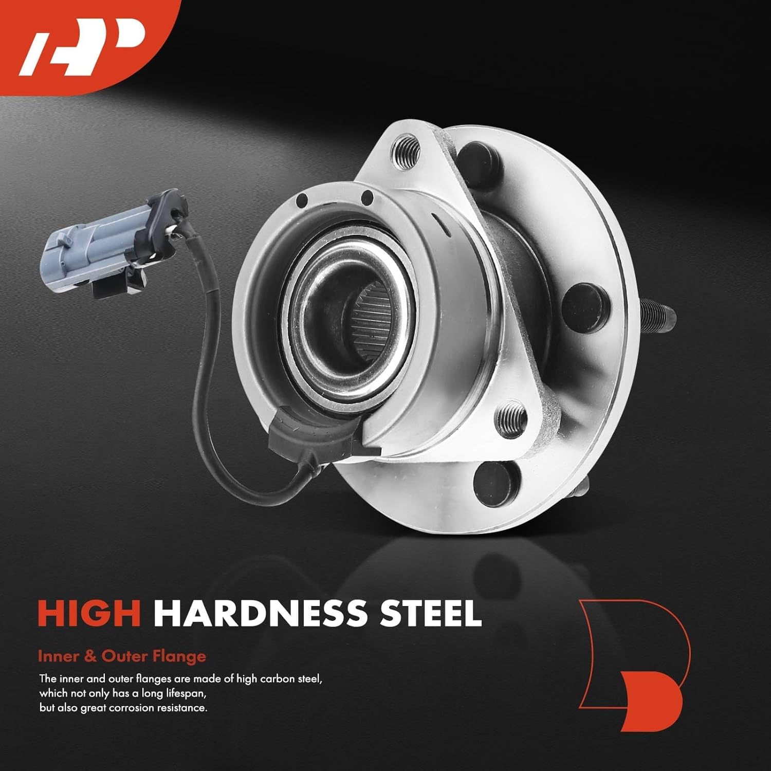 A-Premium Front Wheel Bearing and Hub Assembly with ABS & 5-Lug Compatible with Chevy HHR 2006-2011, Cobalt 2005-2010, Pontiac G5 2007-2009, Pursuit 2005-2006, Saturn Ion 2003-2007