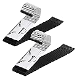 24 Pack Heavy Duty Metal Pants Hangers, Jean Hangers for Closet, Open Ended Clothes Hanger for Pant Slack Trouser Scarf, Space Saving, Non Slip