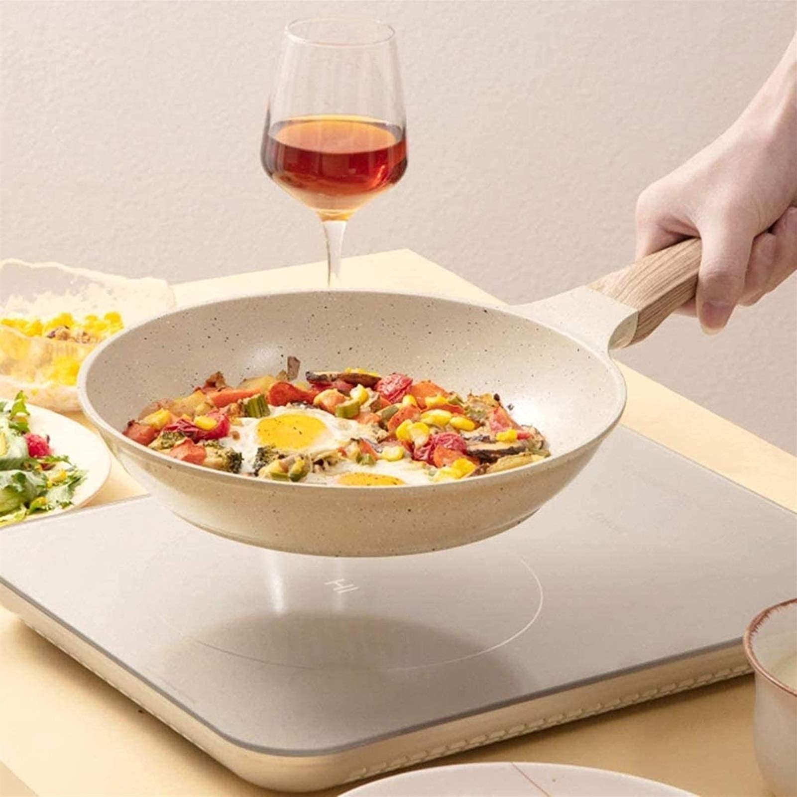 Poêle à sauter professionnelle, ustensile de cuisine pour la maison, poêle à frire, poêle à crêpes, poêle à steak antiadhésive, cuisinière à induction domestique, cuisinière à gaz spéciale, durable