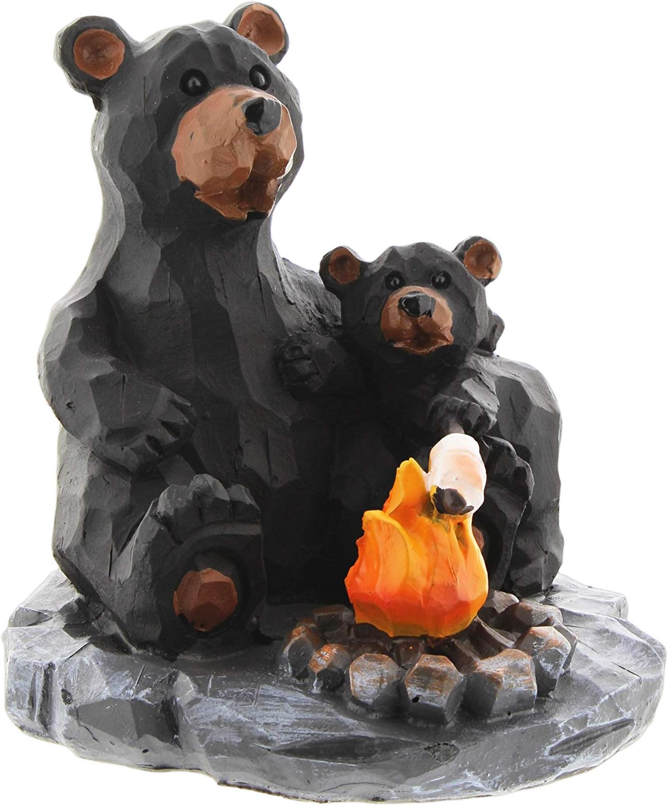 Lipco Black Bears Roasting Marshmallows Figurine, 4.5"
