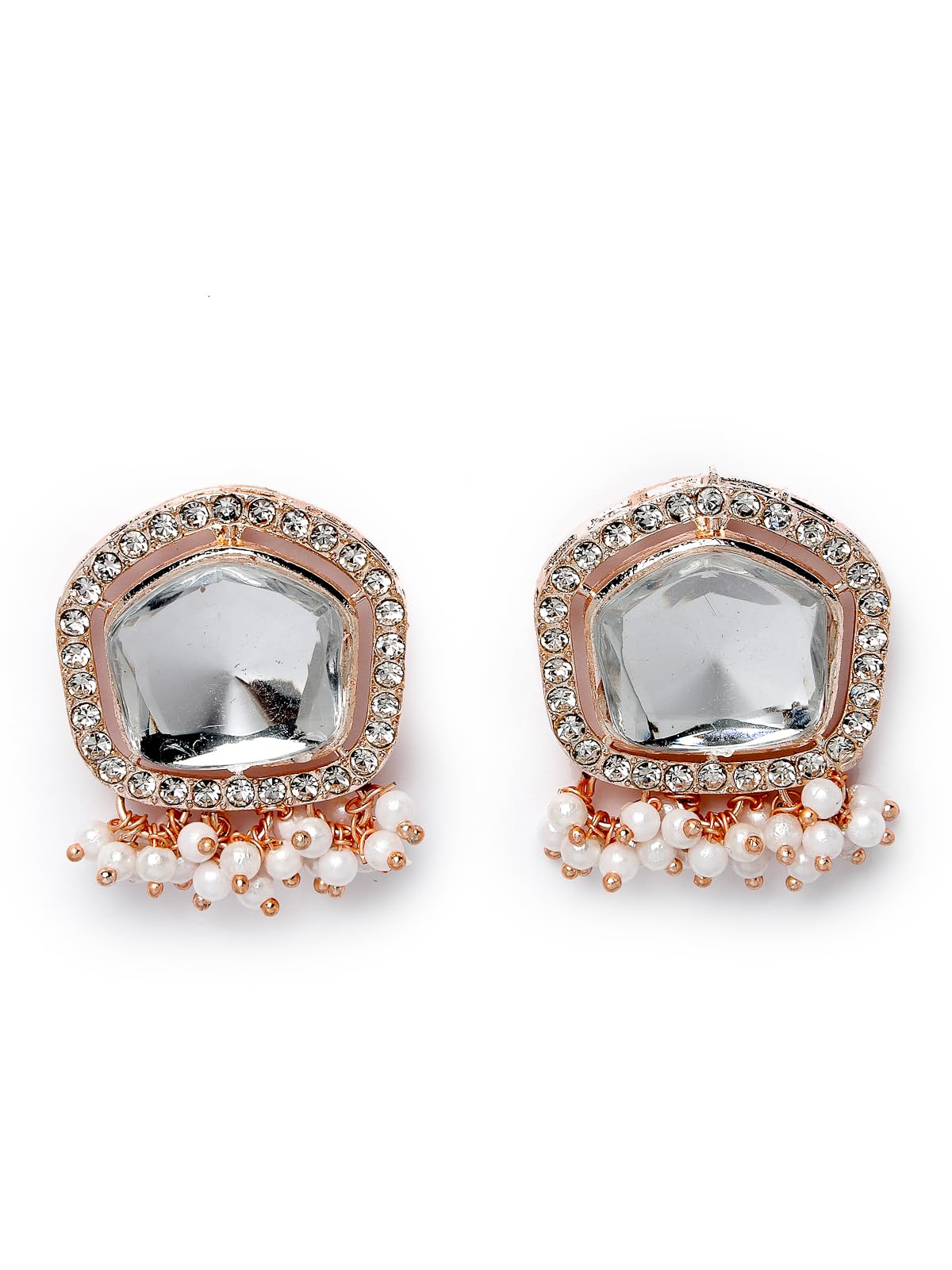 See full amazon price history chart for Studio Sukkhi Beautiful Rose Gold Plated White Kundan Studded Stud Earrings For Women And Girls (E104853) Studio Sukkhi Beautiful Rose Gold Plated White Kundan Studded Stud Earrings For Women And Girls (E104853) (B0CPM193N9) Amazon Price History, Amazon Price Tracker
