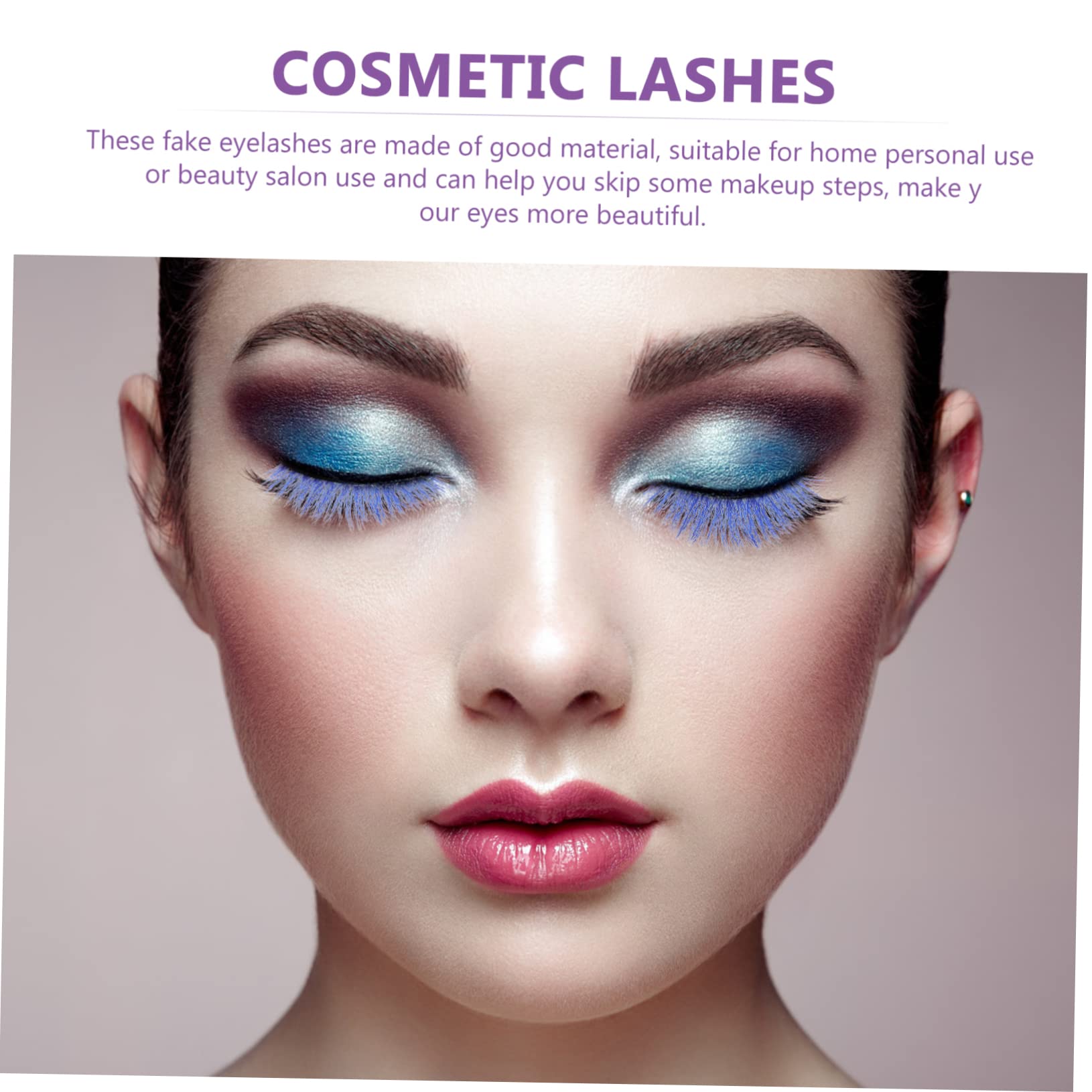 FRCOLOR 25 Paia Ciglia Finte Colorate Partito Trucco Ciglia Donne Estensione Ciglia Ciglia Finte Ciglia Colorate Ciglia Finte Magnetiche Ciglia Cosmetiche Partito Ciglia Ricci Estendere