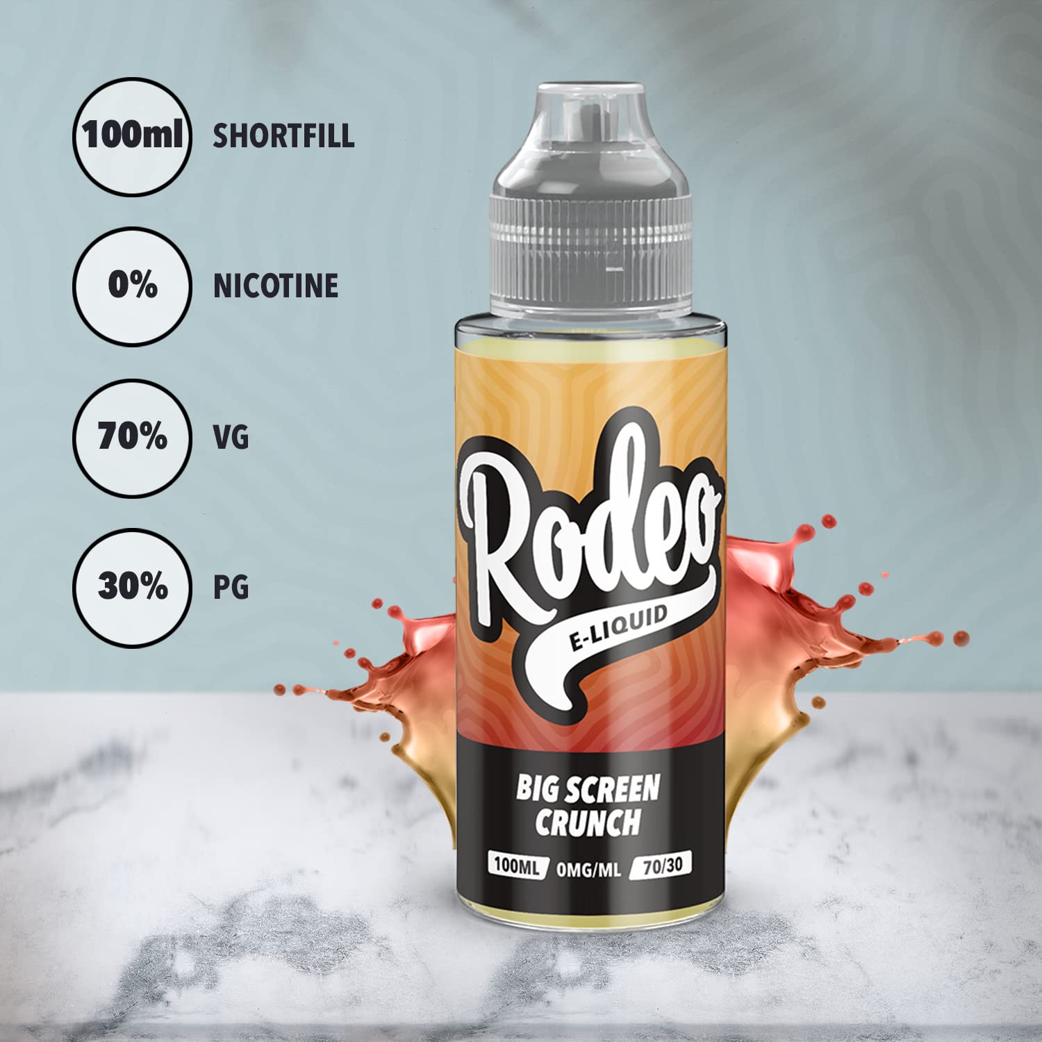 Liquide Cigarette lectronique Pop Corn Caramel + Mangue + Limonade Rose +  Cola Cerise + Ultra Violets E Liquide 5 x 100ml E-Liquide 70/30 Sans  nicotine ni tabac (Rodeo E Liquid) : Amazon.fr: High-Tech