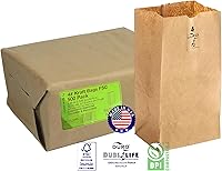 Vista 3 de Bolsas de papel Kraft FSC - HECHAS EN USA (500ct, 4 lb)