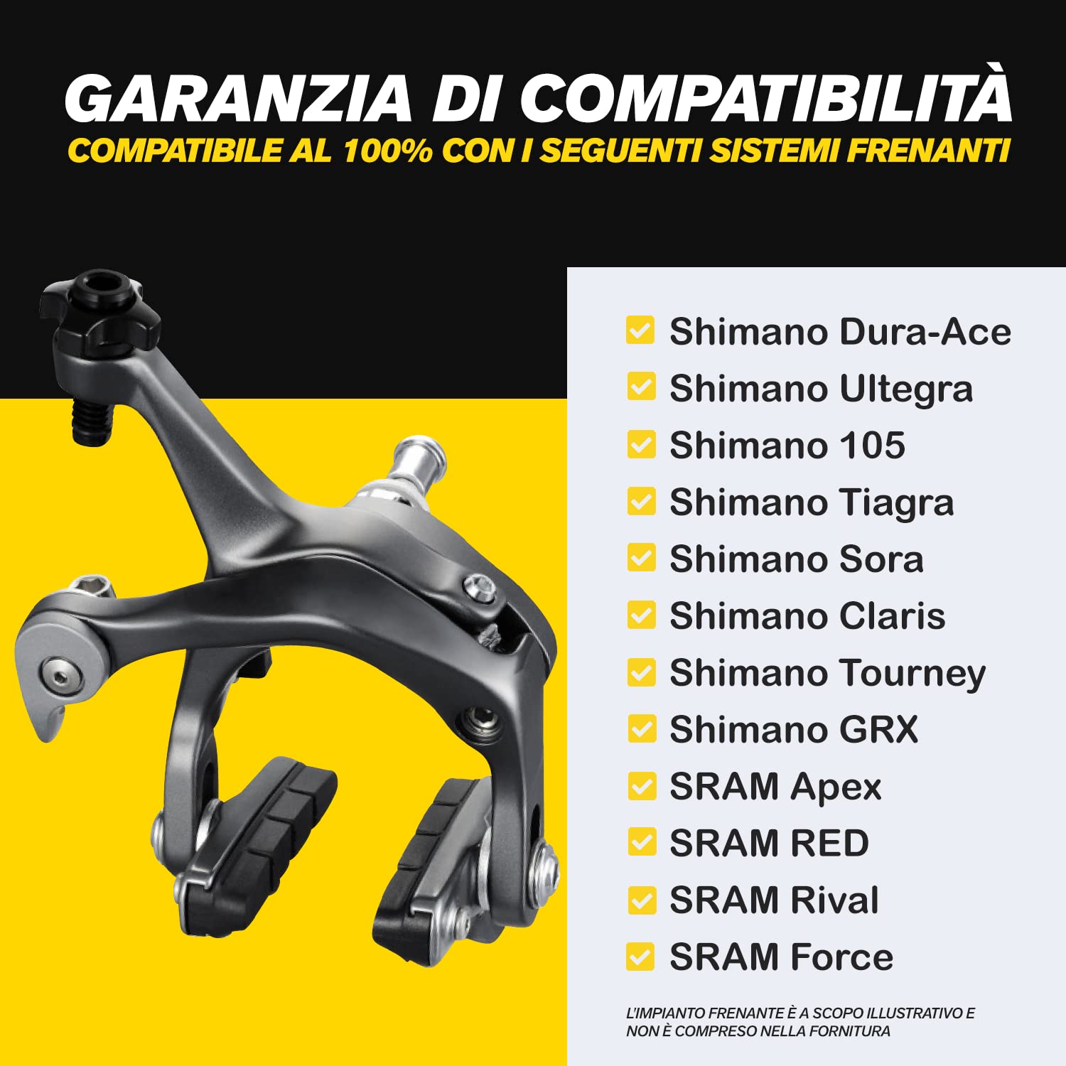 FRENI CORSA SHIMANO ULTEGRA 6600 - PER CERCHI - Biciclette In vendita a Bergamo