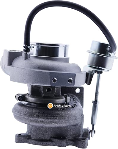 Miniatura 3 de FridayParts Turbo HX27W Turbocompresor 504248855 compatible con Iveco Agricultural CNH Retroexcavadora NEF 4 cilindros