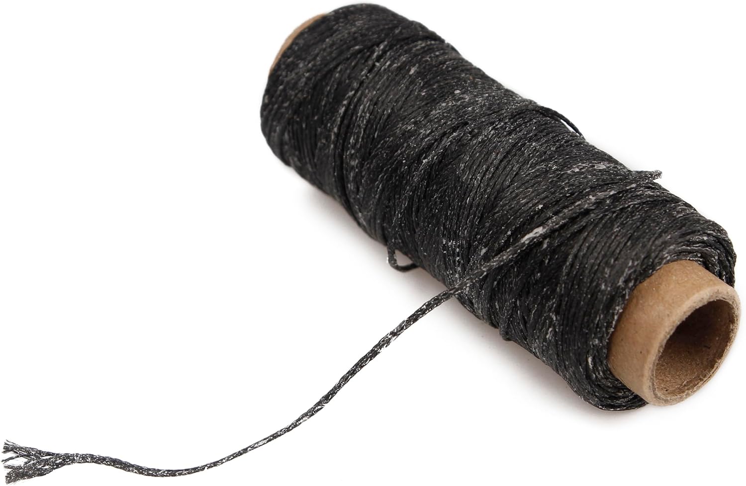 Lusecarl Waxed Thread 55 Yards, Hand Sewing Leather Sewing Thread and Needle Kit for Weave Repair Home Upholstery Carpet Leather Canvas Bags Sofa (8Pcs, Black)