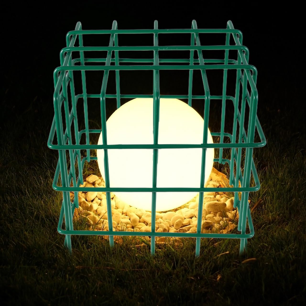 balacoo Landscape Lighting Wire Guard Durable Protective Cage for Ground Solar Lamps Optimal Light Resistant Design for Pathways Yards and Parks