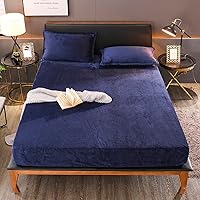 Vista 51 de Flannel Fitted Sheet Twin Size,Velvet Fitted Sheet Plush Shaggy Ultra Soft Fuzzy Sheet with 15''Deep Pocket,Dark Gray,1 Pack(Not Include Pillowcases)