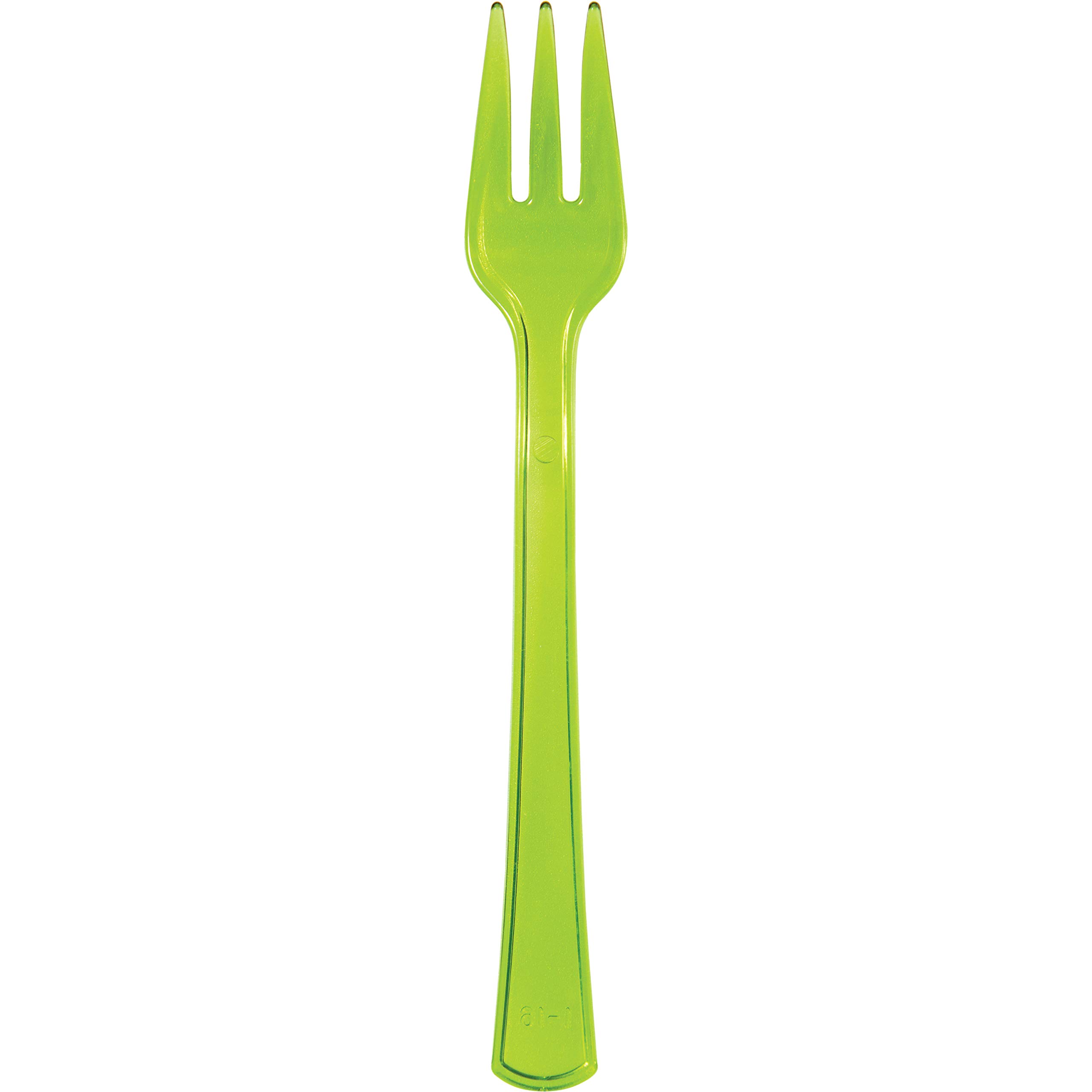 Creative Converting Translucent Green Mini Plastic Forks