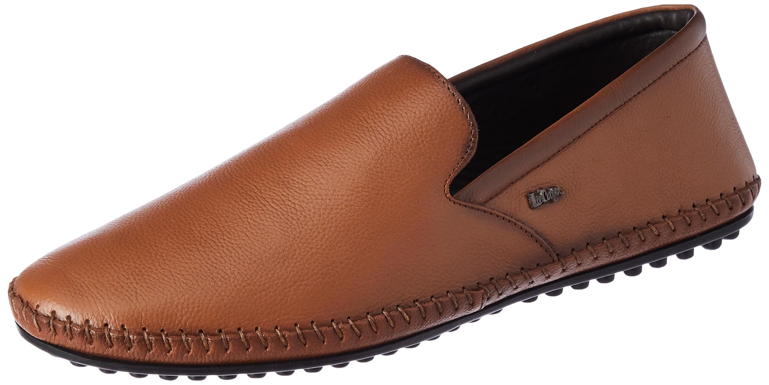 LC2005ER Men’s Leather Casual Slip-On Loafers | Stylish, Lightweight & Comfortable Shoes for Office or Party (UK-5_EU-39) Black-image-30