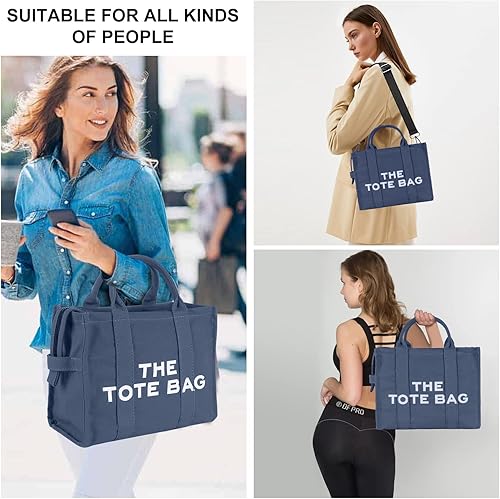 Miniatura 6 de The Tote Bags for Women,CanvasLeather Tote bag with Zipper,Shoulder,Crossbody,Handbag for Travel, School, Work