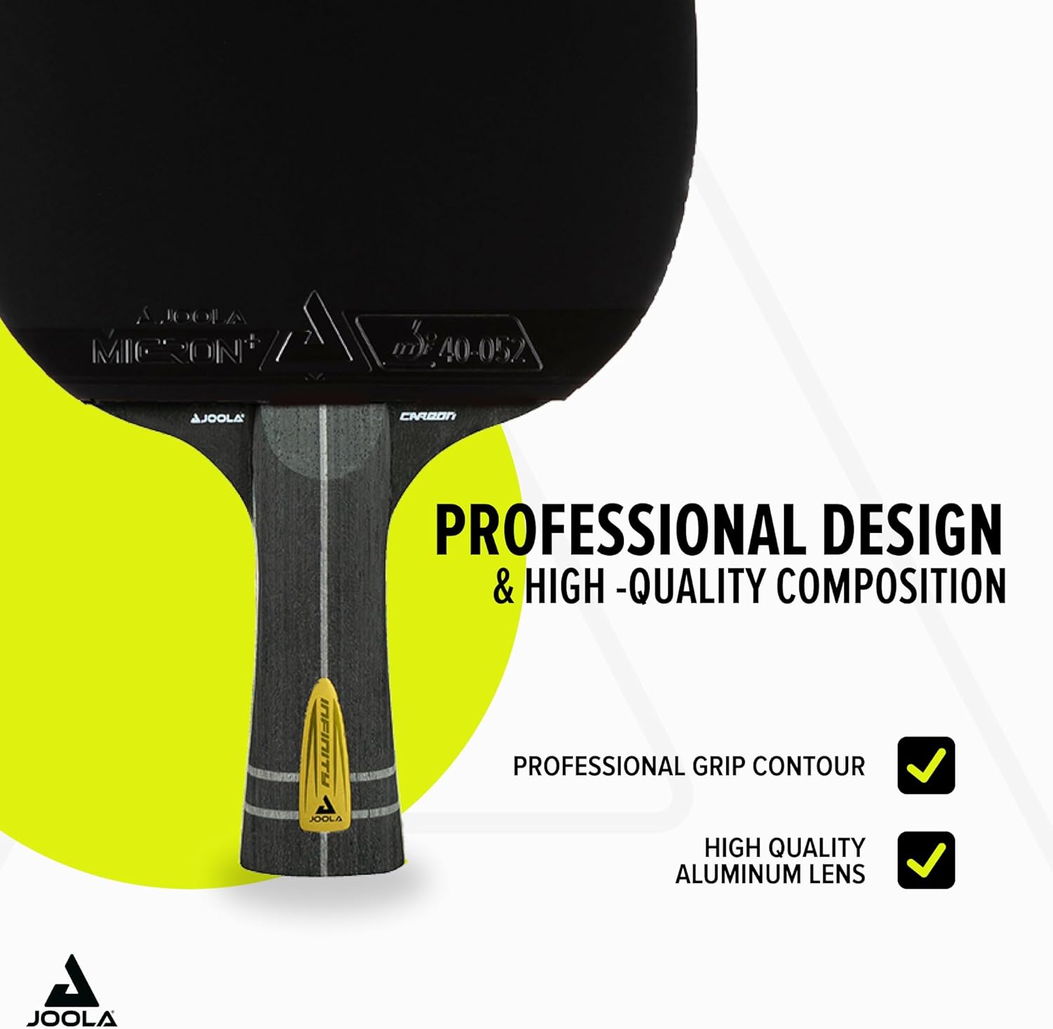JOOLA Infinity Carbon Professional Ping Pong Paddles - Ergonomic Comfort Grip - ITTF Approved Rubbers - Professional Ping Pong Paddle for Advanced Control & Speed - Table Tennis Racket