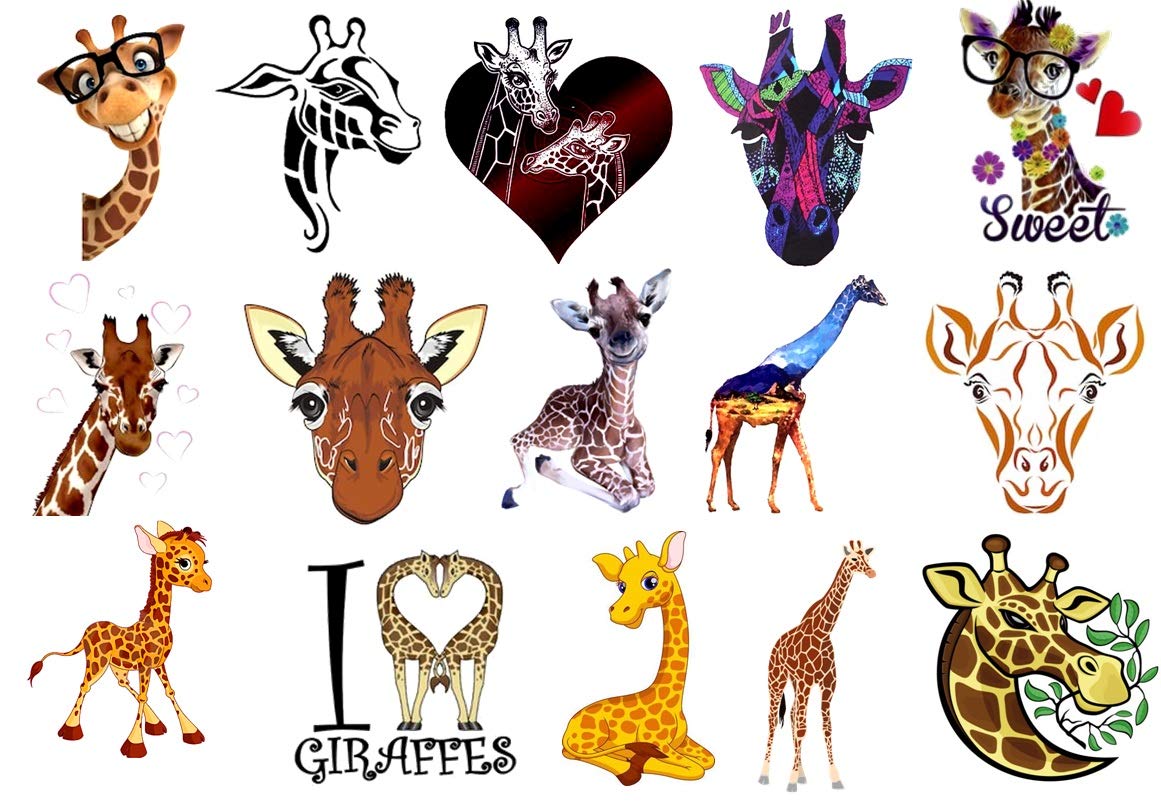 Kaz Creations Giraffe - Temporary Tattoos Giraffe Collection (Giraffe - Temporary Tattoos)