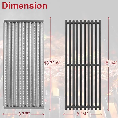 Miniatura 2 de GLOWYE Placas emisoras de parrilla para Charbroil Commercial Infrared 463241314 463257110 463247412 463270909 463270910 Parrilla de gas, 18 716