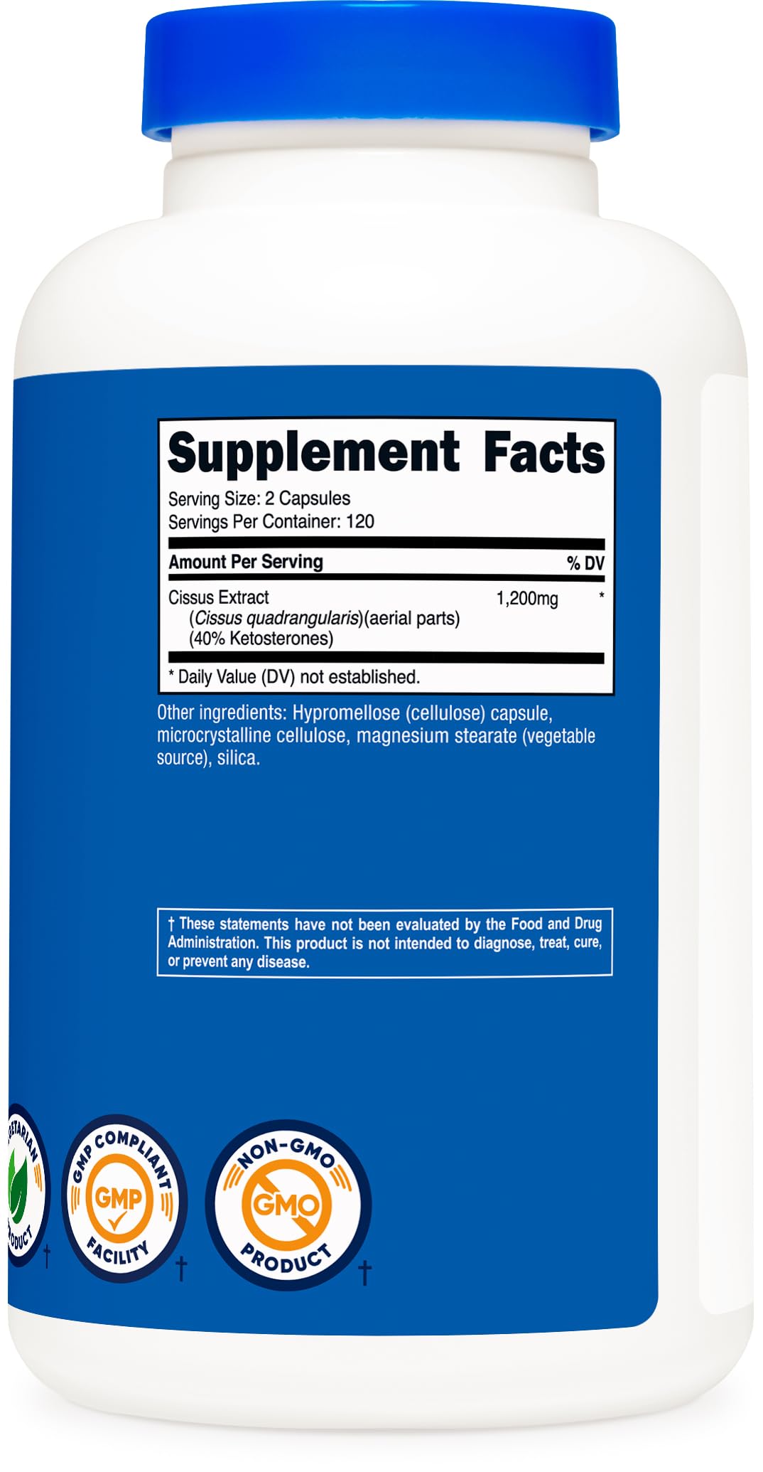 Nutricost Cissus Quadrangularis (1200mg) 240 Capsules, 120 Servings — Amazon image 5