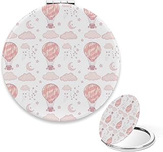 Compact Mirror, Pastel Hot Air Balloon Makeup...