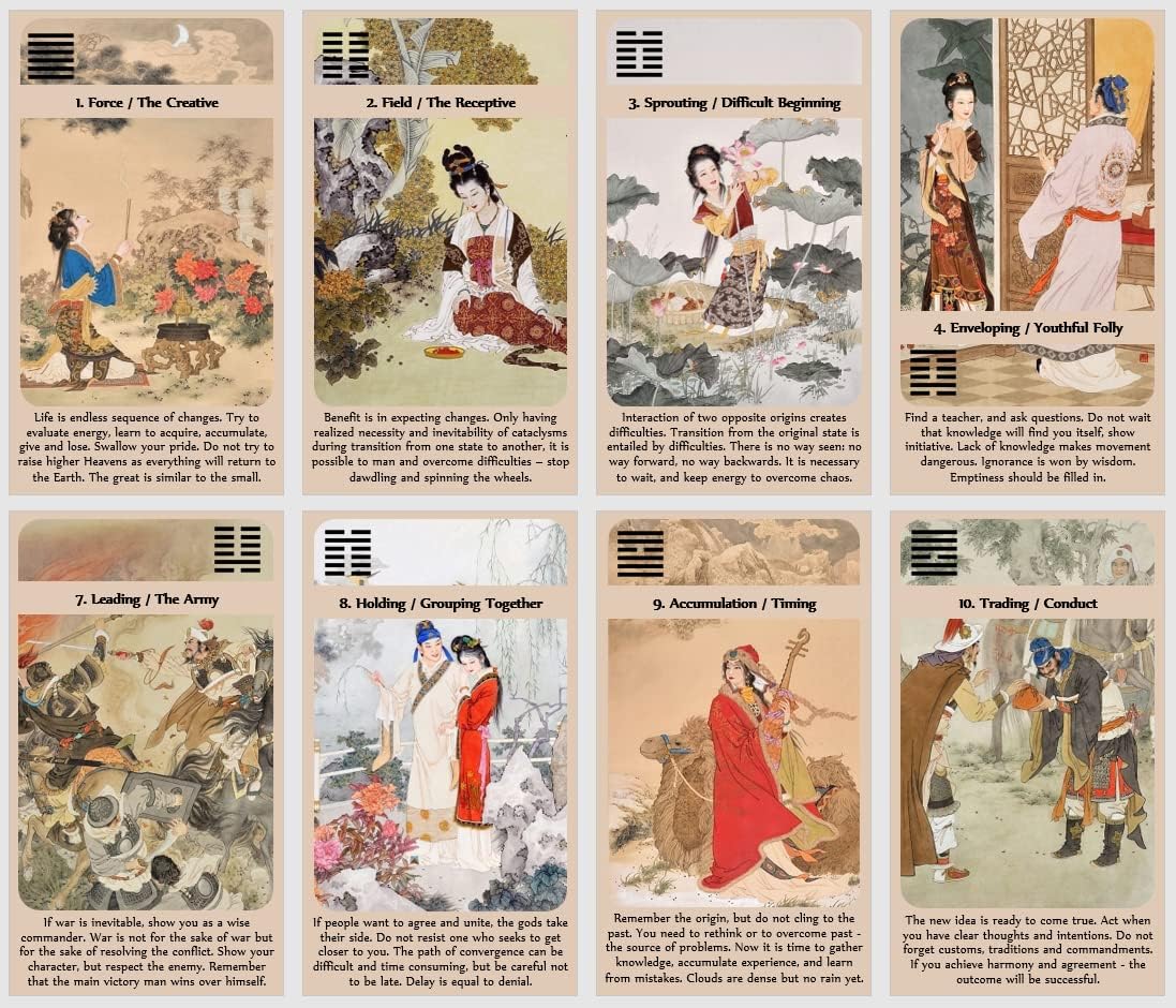 Self-Published Yin Yang Oracle Cards - I-Ching Divination Deck - 64 Hexagram Cards - Adults Only