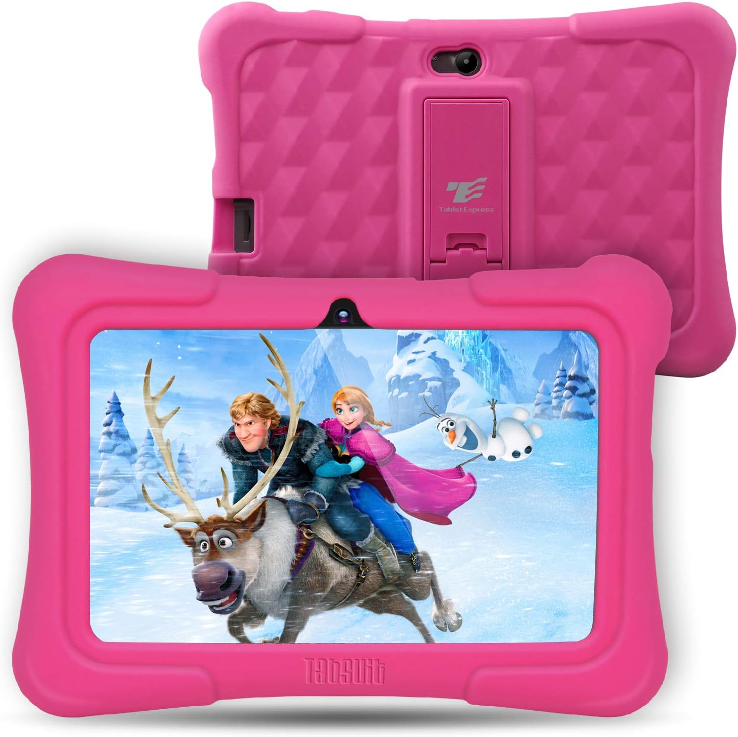 Dragon Touch Y88X Plus 7 inch Kids Tablet, Kidoz Pre-Installed Disney Content (More Than $80 Value) Pink