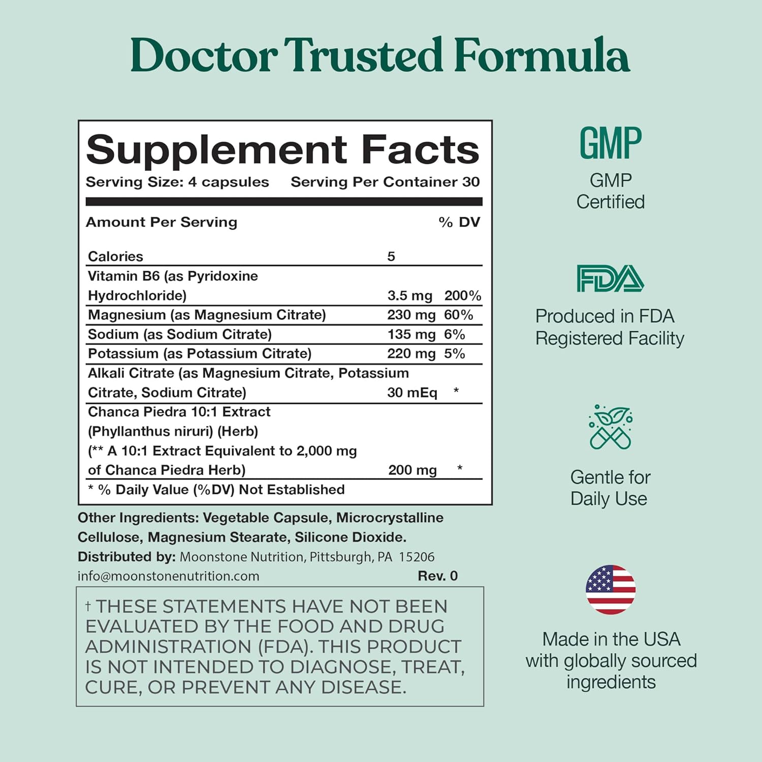 Chanca Piedra Stone Breaker, Advanced Formula Natural Dissolver, Kidney Cleanse Supplement, Urinary Tract Detox, Flush Impurities, Clear System, Sugar Free, 30 Day Supply (120 Vegan Capsules) - Image 7