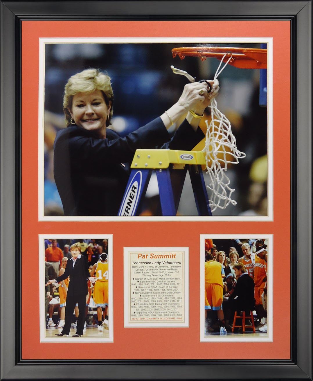 Pat Summitt 16" x 20" Framed Photo Collage by Legends Never Die, Inc.