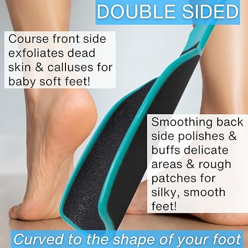 Miniatura 8 de Onyx Professional Bálsamo reparador de talón agrietado, tratamiento de pies agrietados secos, bálsamo hidratante para el talón y lima de pie curvada