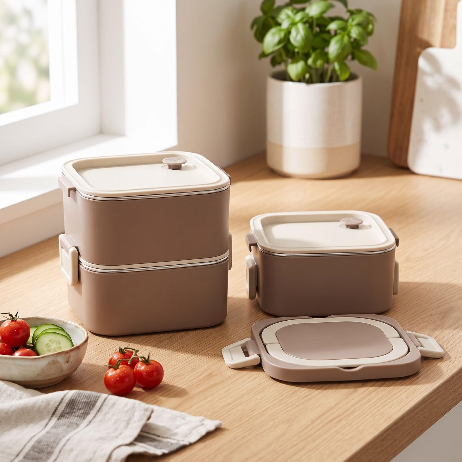 Pranzo Box 2100ml, Design Isolato per Viaggio