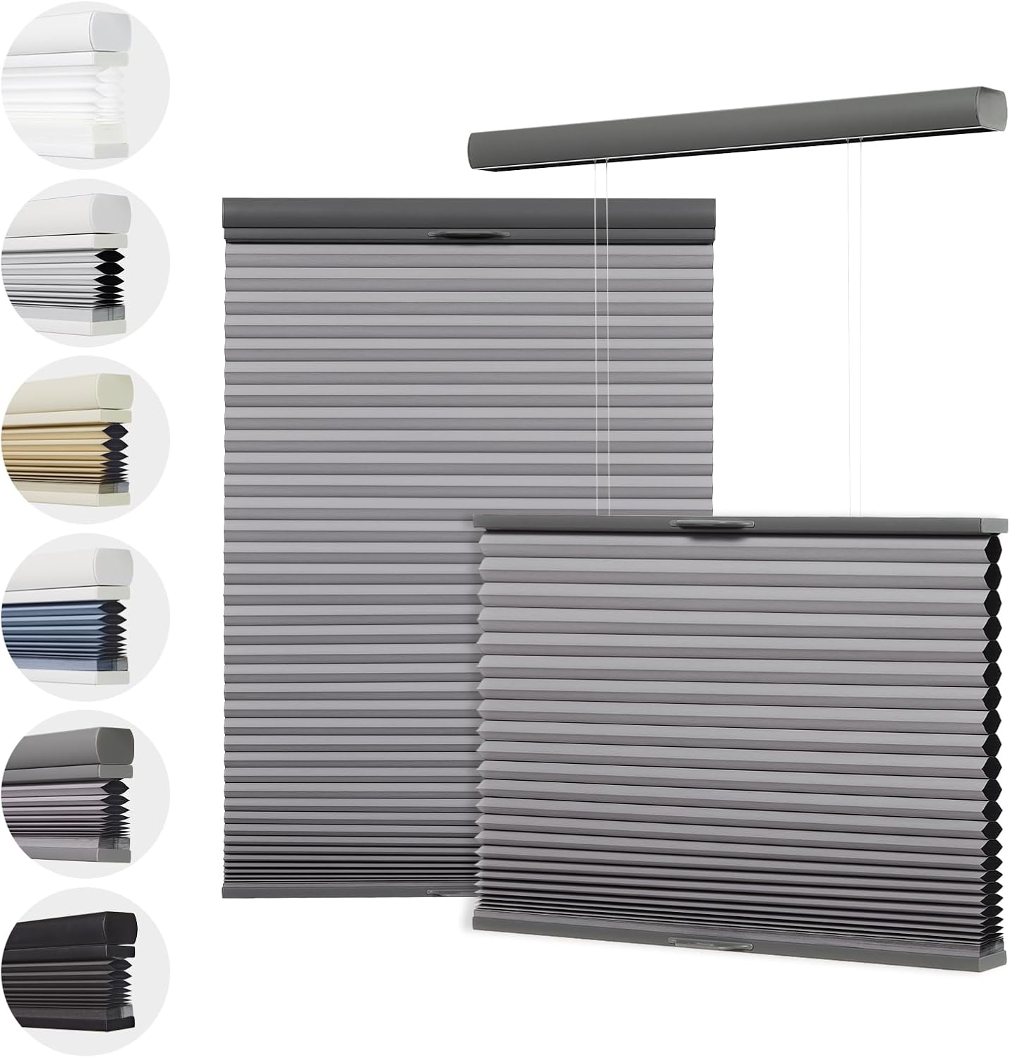 Toanture Top Down Bottom Up Cellular Cordless Blinds