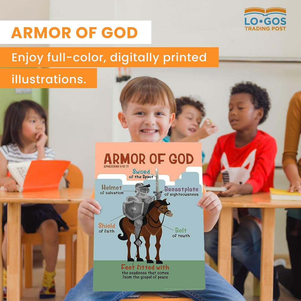 Bible Posters For Kids - Armor of God, 11x17 Chile | Ubuy