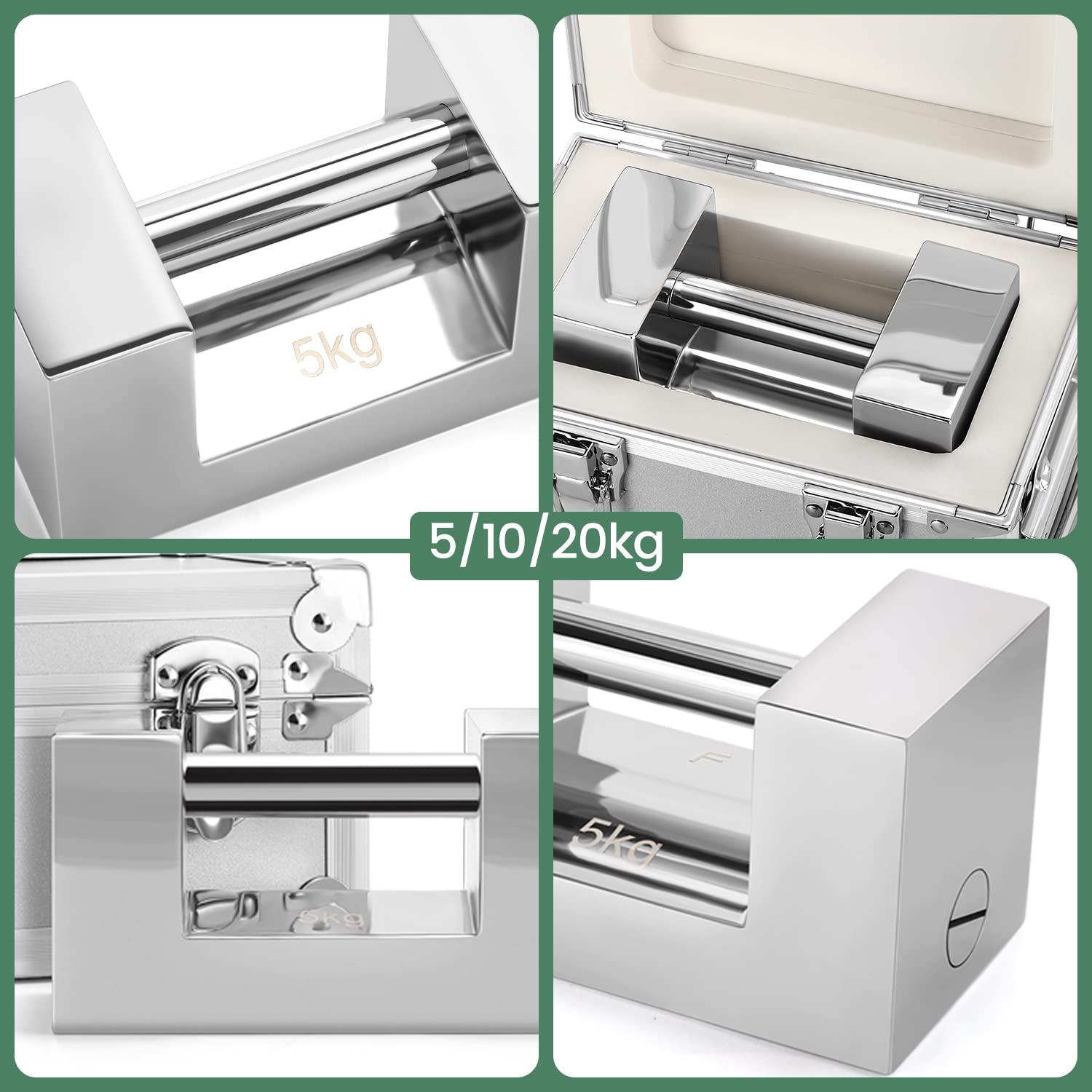 HUANYU F2 등급 무게 교정 무게 22.0 파운드(10 KG) 필로우 모양 무게 304 스테인리스 스틸(10  KG)-Freehip.co.kr