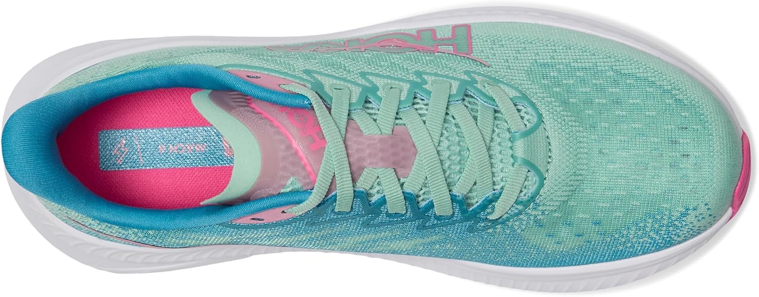 Hoka Women's Mach 6 Jadeite/Alpine Blue 9 Wide