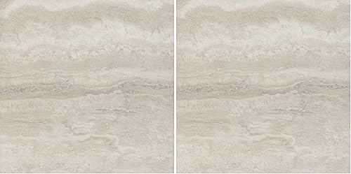 FloorPops FP3327 Platinum - Azulejos de suelo para despegar y pegar, color gris (paquete de 2)