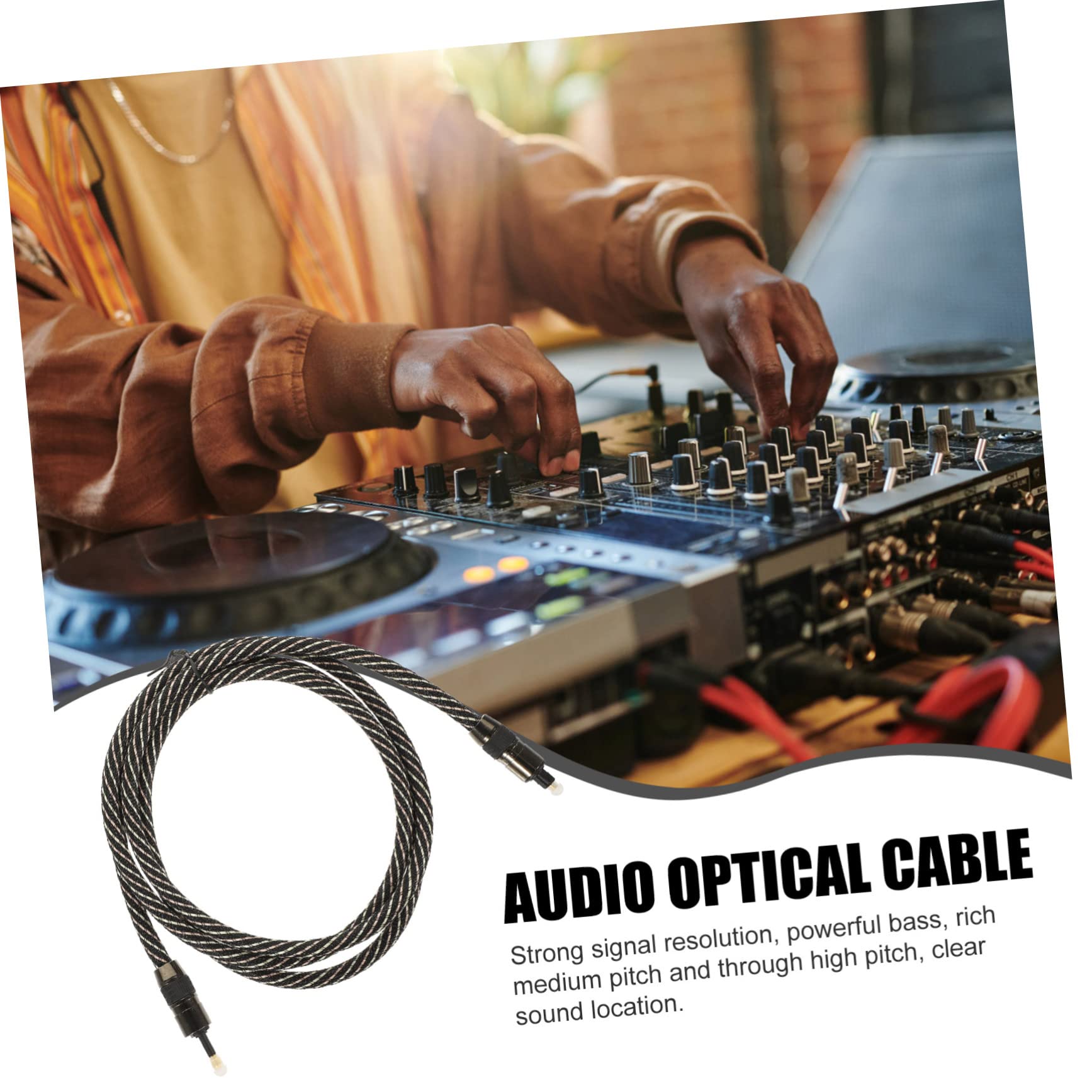 Housoutil Cavo Audio Ottico A Filo Tondo Da 3 Pezzi Lunghezza 1 5 M Compatibile Con Sound Bar Tv Console Per Videogiochi Facile Da Riporre.
