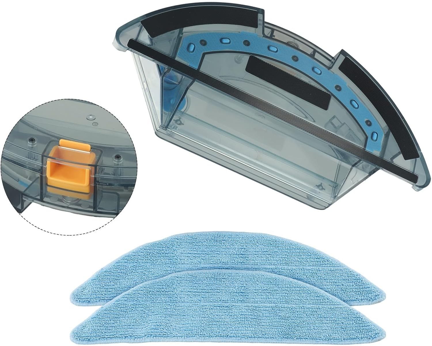 Water Tank Compatible for Tesvor, Water Tank Vacuum Cleaner Robot M1 S6 S4, for Wiping Function Dust Box Vacuum Cleaner Accessories