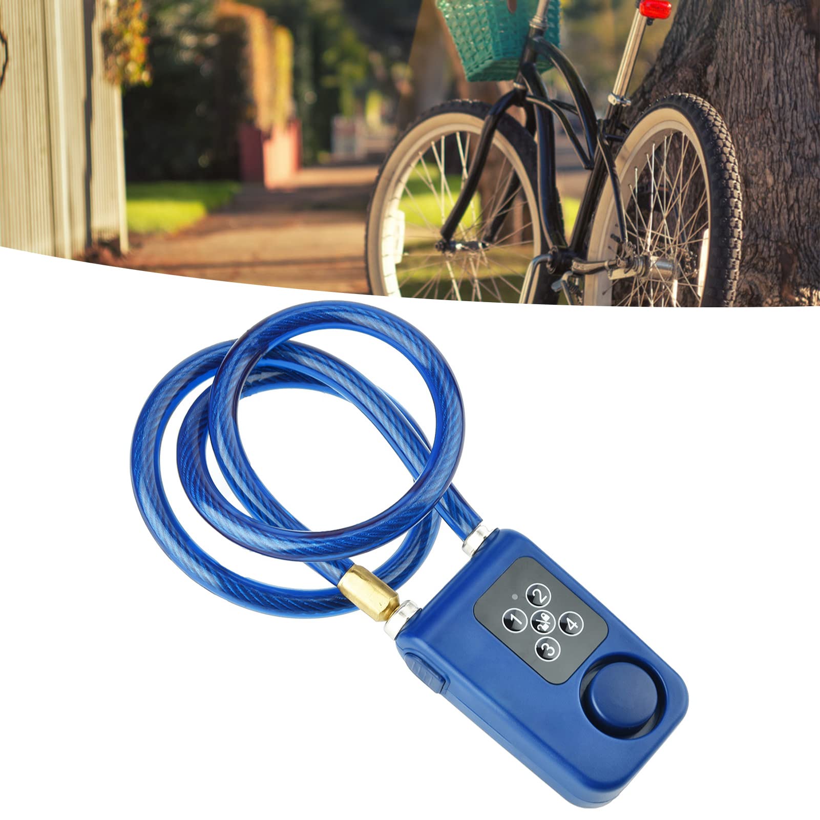 Lucchetto antifurto per bici con allarme a vibrazione e password digitale Blocco di sicurezza intelligente Blocco allarme intelligente antifurto