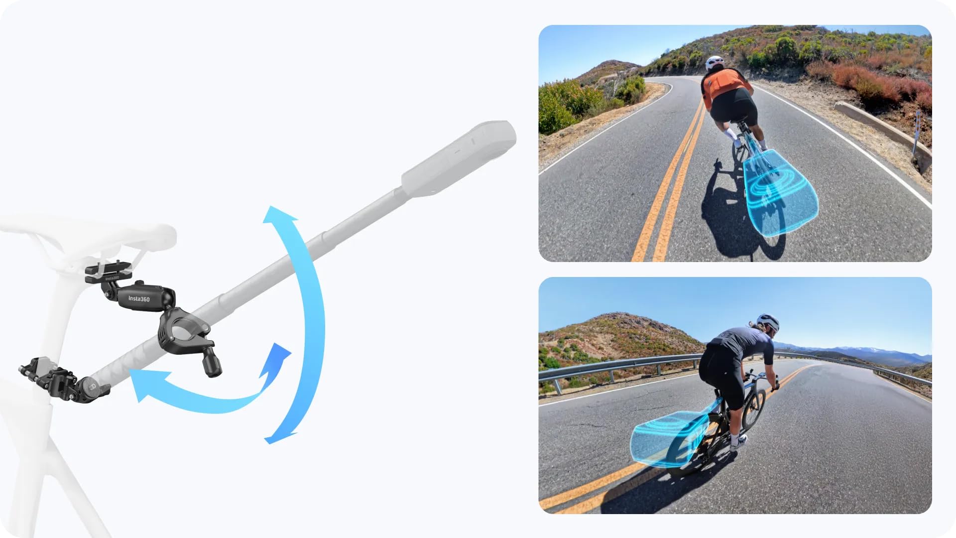 Insta360 Kit de Montaje Trasero de Bicicleta