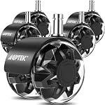 AGPTEK Set of 5 Office Chair Caster Wheels, Smooth Office Chair Wheels Replacement (11x22mm) for Hardwood Floors, Carpet, Heavy Duty Quiet Office Chair casters, No Noise, Quiet Game Chair Wheels