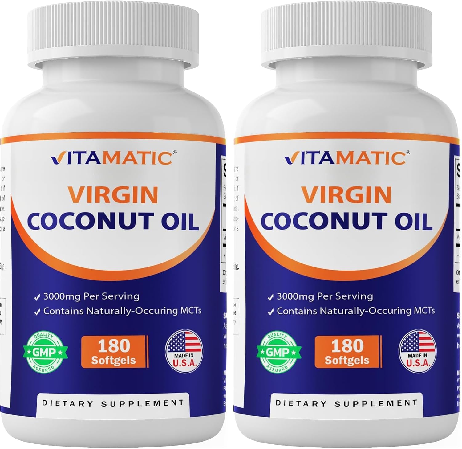 Vitamatic Coco Cápsulas Blandas 3000 mg 180 Unidades Pack 2