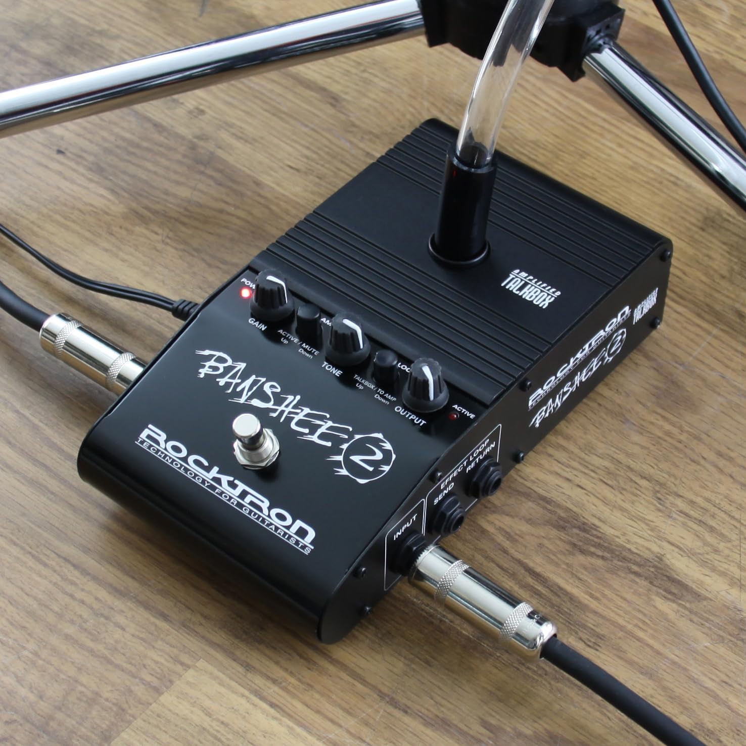 Rocktron Banshee 2 Talk Box Guitar Effects Pedal – Talkbox Effect with Built-In Amplifier, Tube Mouthpiece, Vintage Funk & Rock Voice Guitar Pedal, Talkbox Pedal for Electric Guitar, Bass & Keyboards