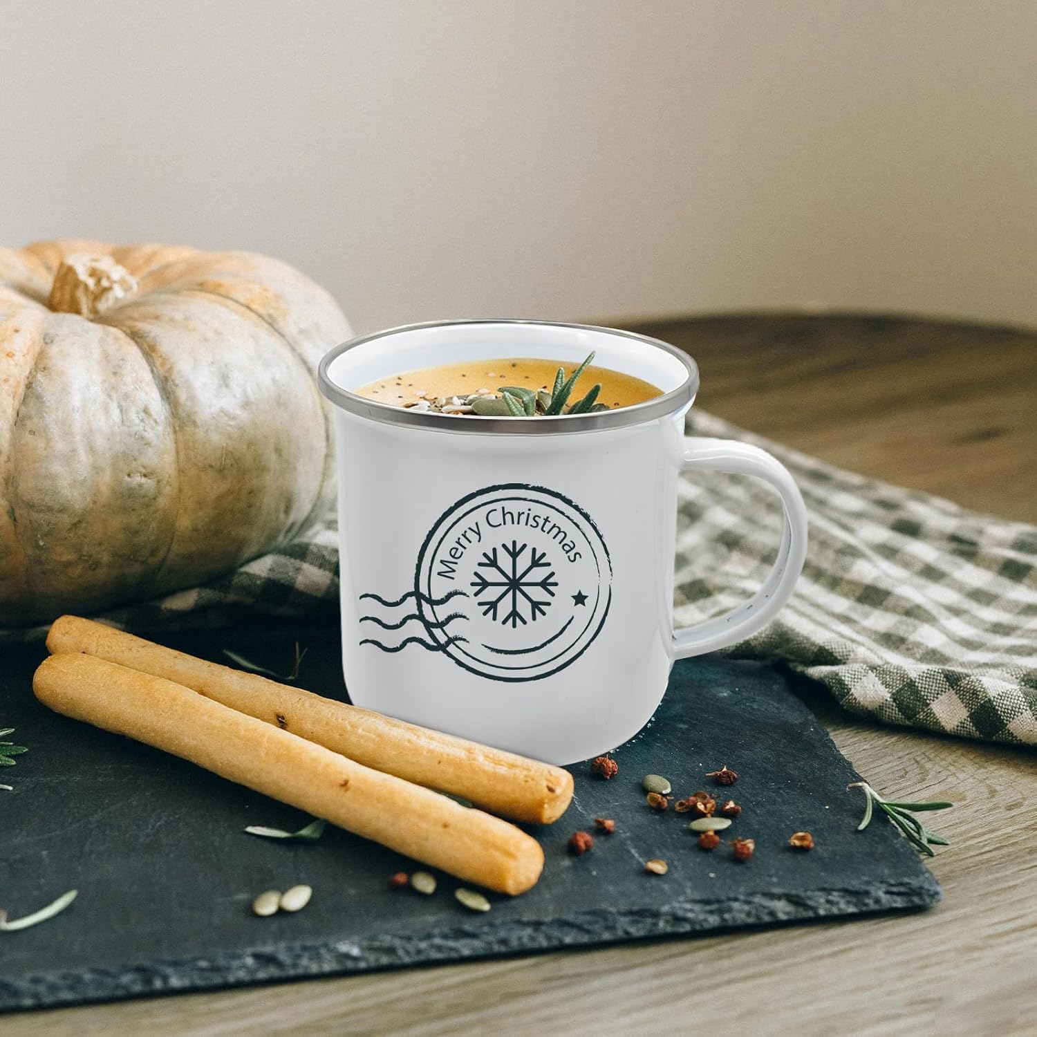 YOUKE OLA 24 Pack Sublimation Blanks Enamel Mug Camping Outdoor Coffee Travel Metal Mug with Silver Rim for Heat Transfer DIY Gift White 12oz - Image 5