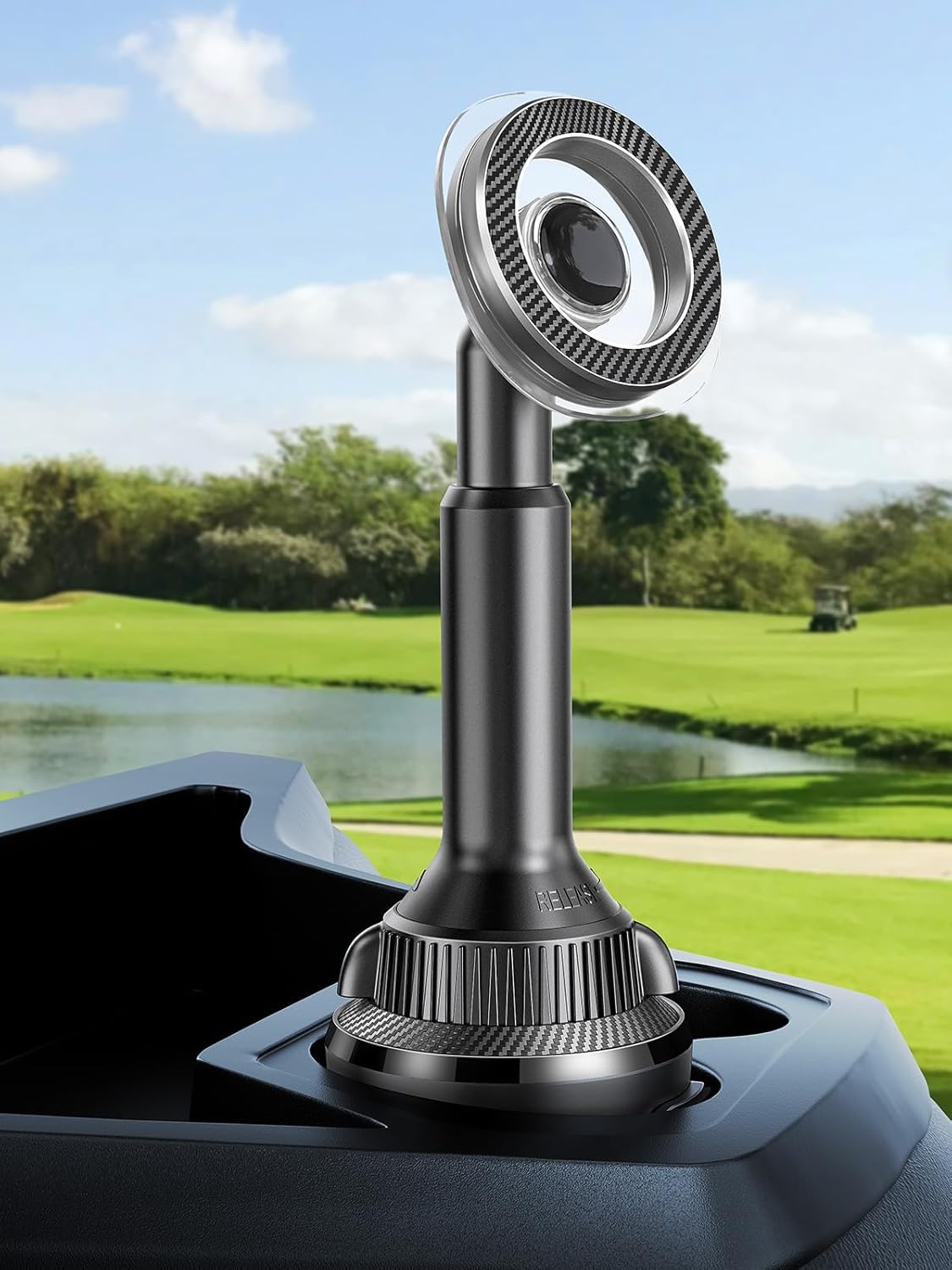 Golf Cart Phone Holder, Strong Magnetic Cup Holder Cell Phone Mount for iPhone 17 16 15 14 13 12, Golf Cart Accessories for EZGO/Club Car/Yamaha/Icon, Golfer Gifts for Men Women (MagSafe) - Image 9