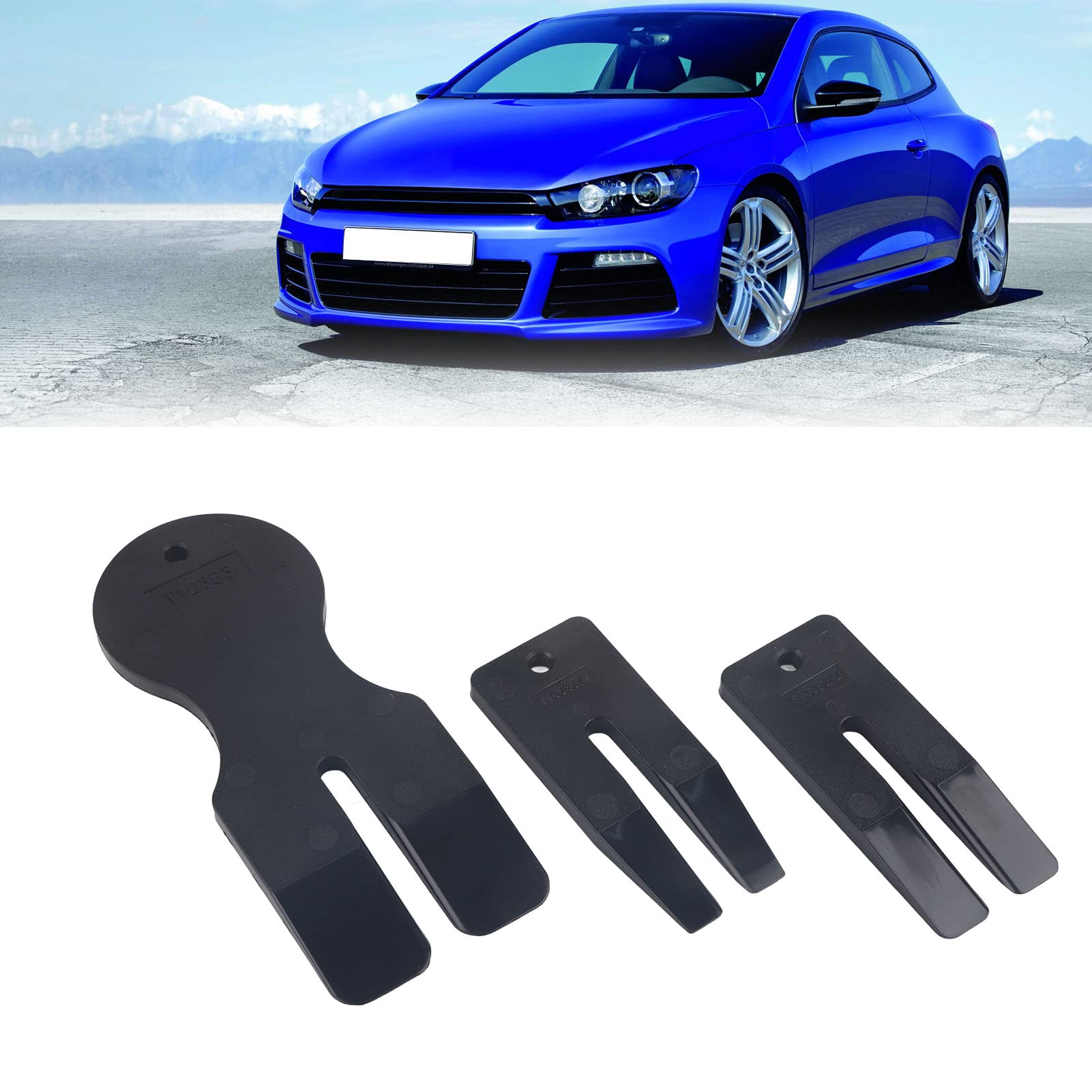 T10383, Odporne na zużycie wykończenie drzwi Klin Panel Clip Tool Stabilny 3 szt. do Auto,narzędzia ręczne