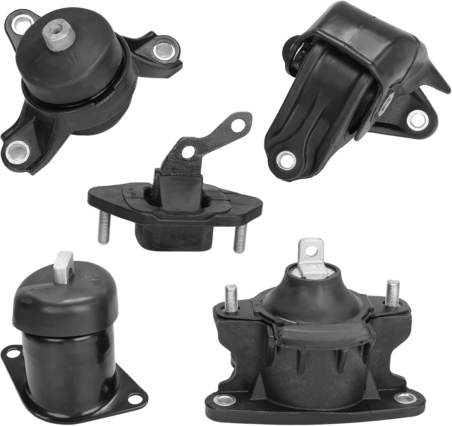 5PCS Engine Motor Transmission Mounts Set Replacement for 2009-2013 Acura TSX, 2008-2012 Honda Accord 2.4L Auto Trans Replacement for A4565, A4584, A4561, A4572, A4570