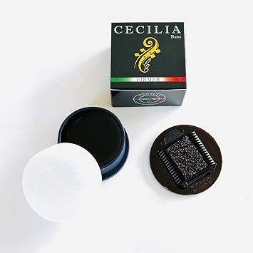 CECILIA Rosin for Bass Firmer Formula, Bass Rosin Specially Formulated for Bass Bows with Included Rosin Spreader