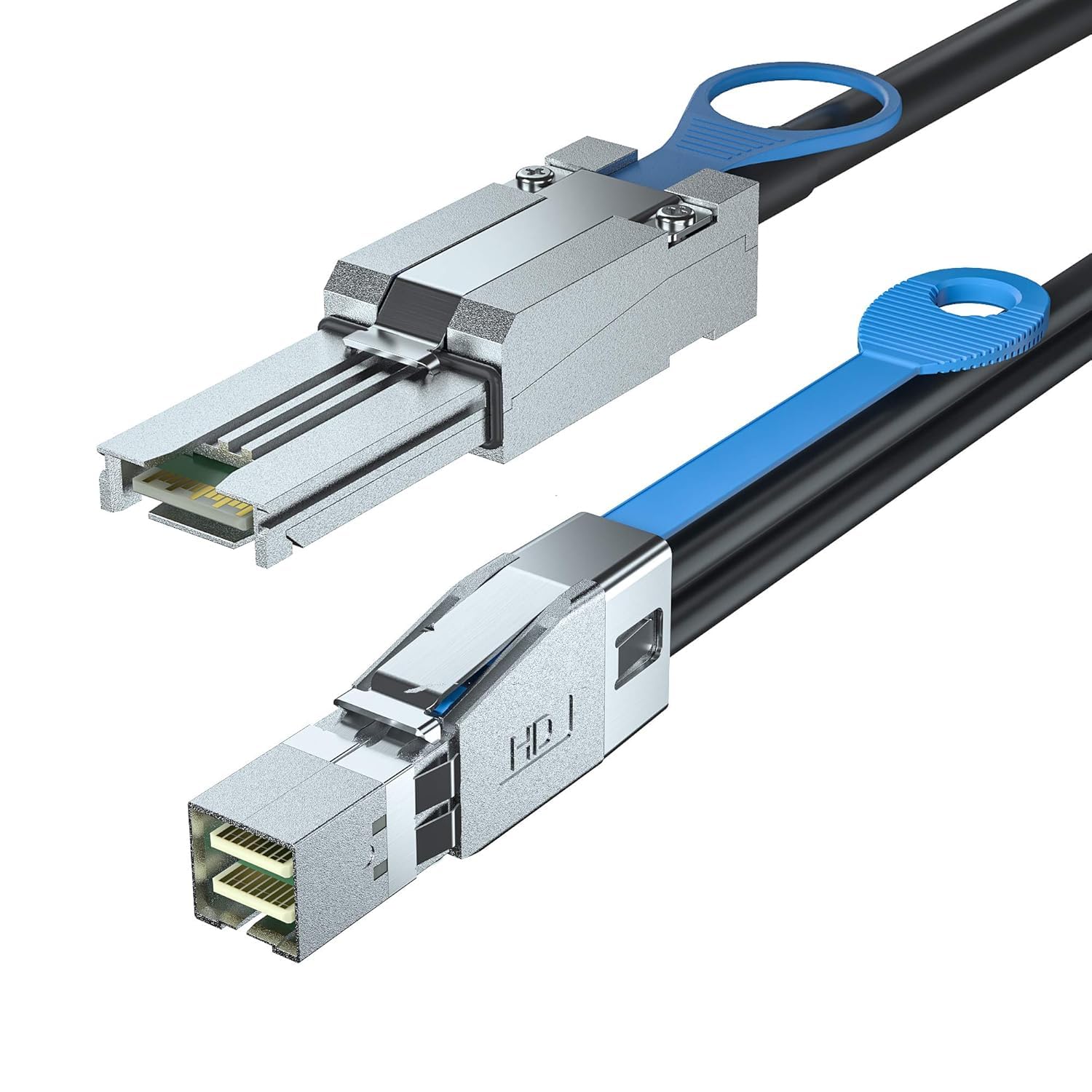 H!Fiber.com Cavo Raid per server dati HD ad alta densità da Mini SAS SFF-8088 a SFF-8644, 6 Gbps, 0,5 metri (1,65 ft)