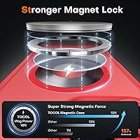 Vista 10 de TOCOL Funda magnética para iPhone 15 Pro Max, protección completa mejorada de la cámara, compatible con Magsafe, protección contra caídas, funda