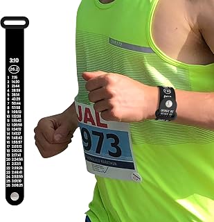 BibBoards Marathon Pace Band - Your Personal Pace Coach for Races & Training to Crush Goals - Waterproof, Lightweight Race Pace Band - Running Accessories for Half & Full Marathons